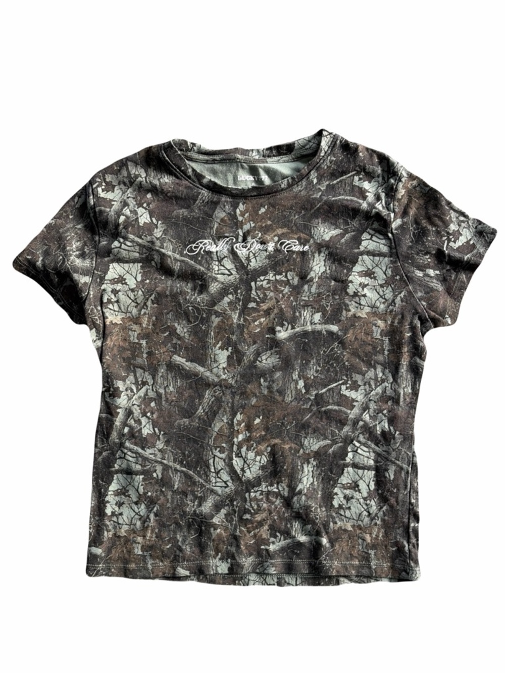 Camo Really Don’t Care Tee